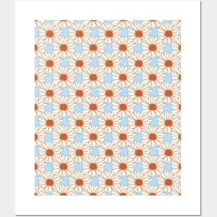 Pastel Floral Pattern Posters and Art